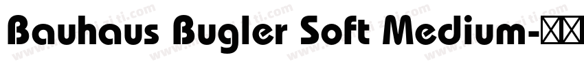 Bauhaus Bugler Soft Medium字体转换